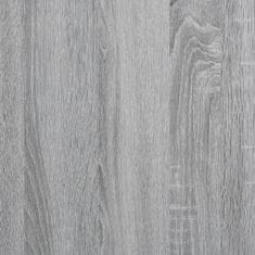 Vidaxl szürke sonoma színű szerelt fa és fém pékállvány 90x40x132 cm 845419