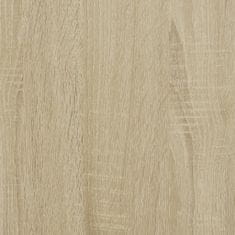 Greatstore sonoma tölgy színű szerelt fa cipőpolc 100 x 38,5 x 49 cm