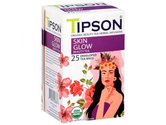 sarcia.eu Tipson Organic Beauty SKIN GLOW zöld tea tasakban 25 x 1,5 g