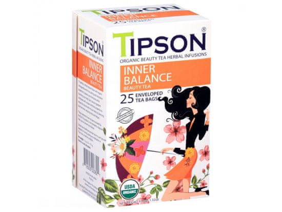 sarcia.eu Tipson Organic Beauty INNER BALANCE tea tasakban 25 x 1,5 g