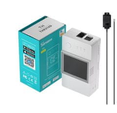 Sonoff TH Elite 20A Wifi relé hőmérséklet- és páratartalom mérési funkcióval
