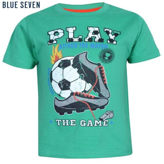 Blue Seven póló focis zöld