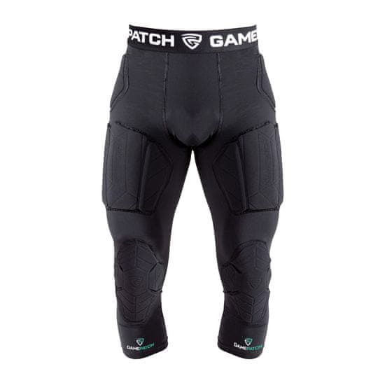 GamePatch Kompressziós 3/4-es nadrág teljes védelemmel, fekete