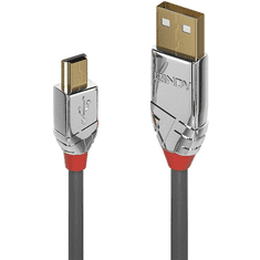 Lindy 36635 USB kábel 7,5 M USB 2.0 USB A Mini-USB B Szürke (36635)