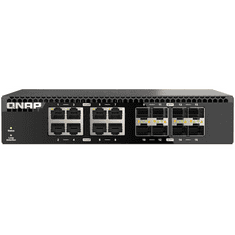QNAP QSW-3216R-8S8T hálózati kapcsoló Beállítást nem igénylő (unmanaged) L2 10G Ethernet (100/1000/10000) Fekete (QSW-3216R-8S8T)