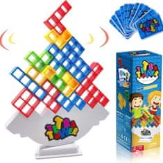 Shopdbest Hordozható Tetris Játék Különböző Alkalmakra: Piknikekhez, Partikhoz, Kempingezéshez és Több más Eseményhez, Gyerekeknek és Felnőtteknek, 23×8×8 cm, 150 g
