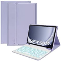 Tech-protect SC Pen tok billentyűzettel Samsung Galaxy Tab A9 Plus 11'', lila