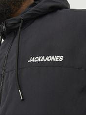 Jack&Jones Plus Férfi dzseki JJERUSH 12243517 Black (Méret 3XL)