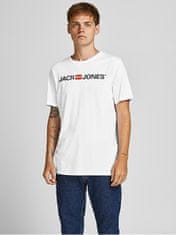 Jack&Jones 3 PACK - férfi póló JJECORP Slim Fit 12191330 Black/White/Navy (Méret XL)