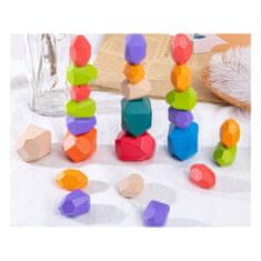 LandToys Stones Montessori fakockák 16 darab