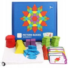 KOMFORTHOME Montessori puzzle blokkok fa 155el