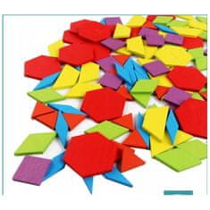 KOMFORTHOME Montessori puzzle blokkok fa 155el