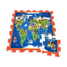Stamp Hab puzzle MATA A világ gyermekei térkép ZA3149