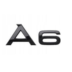 BB-Shop A6 embléma Logó jelvény Audi A6 Fekete REAR SPORT