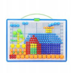 KOMFORTHOME 3D Puzzle Montessori Puzzle Pins gombák gombák játék 296 db