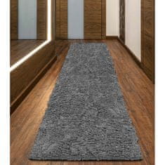 KOMFORTHOME Puha bolyhos csúszásgátló szőnyeg 80x300 cm Szín sötétszürke