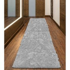 KOMFORTHOME Puha bolyhos csúszásgátló szőnyeg 80x300 cm Szín világosszürke