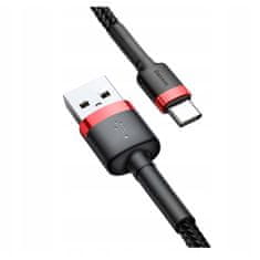 BASEUS Baseus Cafule kábel nagy teherbírású nejlon USB / USB-C QC3.0 3A 1M kábel