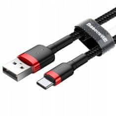 BASEUS Baseus Cafule kábel nagy teherbírású nejlon USB / USB-C QC3.0 3A 1M kábel
