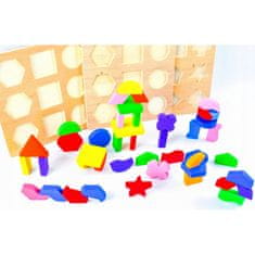 KOMFORTHOME Három Montessori fa figura kirakós 48 darabos puzzle