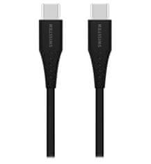 SWISSTEN TPU töltőkábel USB-C / USB-C 0,4 M fekete