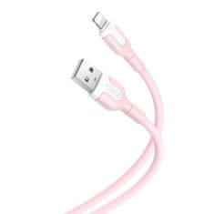 TKG Kábel: XO NB212 - USB / Lightning pink kábel, (2,1A) 1m