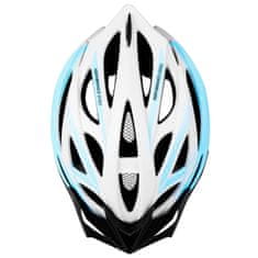 Spokey FEMME Kerékpáros sisak IN-MOLD, 55-58 cm, fehér-kék