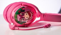 Cosmos+ gyerek bluetooth fejhallgató levehető mikrofonnal, rózsaszín