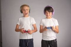 BuddyPhones GALAXY - gyerek vezetékes játékfejhallgató mikrofonnal, lila
