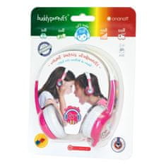 BuddyPhones Discover - vezetékes gyerekfejhallgató, rózsaszín