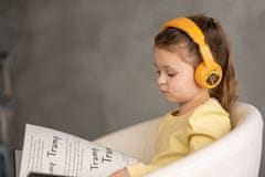 Play+ gyerek bluetooth fejhallgató mikrofonnal, sárga