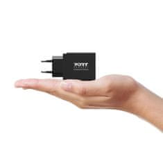 Port Designs PORT CONNECT Hálózati töltő USB-C-hez és USB-A-hoz, 45 W, fekete