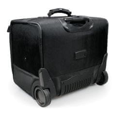 Port Designs BRISTOL L bőrönd kerekeken, fekete
