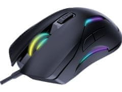 Sandberg LightFlow 6D Gamer Mouse, játék egér, 3600 dpi, LED háttérvilágítás, fekete