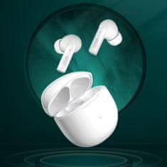 QCY - T18 MeloBuds vezeték nélküli fejhallgató töltődobozzal, Bluetooth 5.2, fehér