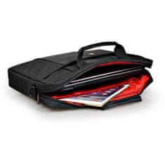 Port Designs HOUSTON Feltöltő táska 15,6"-os laptophoz és 10,1"-es táblagéphez, fekete