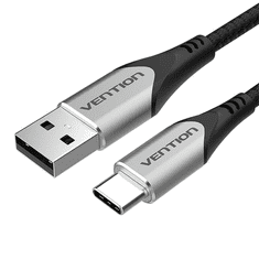 Vention CODHF USB kábel 1 M USB 2.0 USB A USB C Alumínium, Fekete (CODHF)