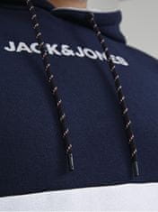 Jack&Jones Plus Férfi melegítőfelső Regular Fit 12236900 Navy Blazer (Méret 3XL)