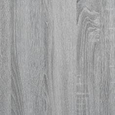 Greatstore szürke sonoma színű szerelt fa cipőpolc 100 x 38,5 x 49 cm