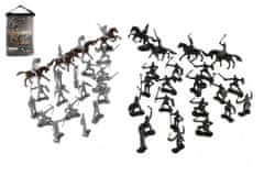 Teddies Figurák lovagok lovakkal műanyag 5-7cm