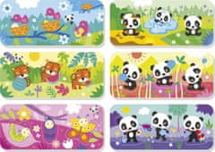 EDUCA Baba puzzle Panda Bimba és barátai 6x3 db