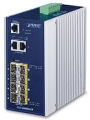 Planet IGS-10080MFT ipari L3 switch, 2x1Gb, 6x1Gb SFP, 2x2.5Gb SFP, 12-48VDC, -40~75°C, IP30