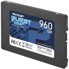 Patriot PBE960GS25SSDR Burst Elite 960GB 2,5 inch SSD meghajtó