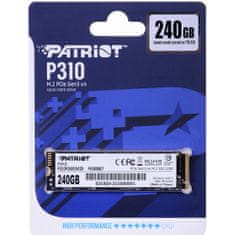 Patriot P310P240GM28 P310 240GB PCIe NVMe M.2 2280 SSD meghajtó