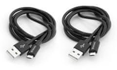 Verbatim Micro USB kábel 100cm + 100cm, SYNC + CHARGE fekete
