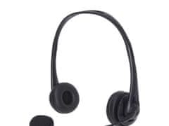 Sandberg PC fejhallgató 2 az 1-ben Office Headset Jack+USB mikrofonnal, fekete