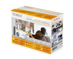 Technaxx Mini LED FullHD projektor, 1080p, 100 ANSI/1800 CLO lumen, 2.1 hangszóró, AV, (TX-113)