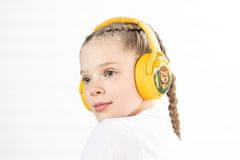 Cosmos+ gyerek bluetooth fejhallgató levehető mikrofonnal, sárga