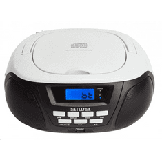 AIWA BBTU-300BW hordozható CD lejátszó fekete-fehér (BBTU-300BW)