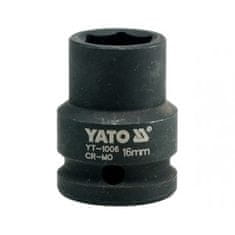YATO Hatszögletű 1/2" ütvecsavaros rögzítés 16mm CrMo
